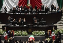 Legisladoras y legisladores del Congreso de la Unión rinden homenaje luctuoso de cuerpo presente a la diputada Ifigenia Martha Martínez y Hernández