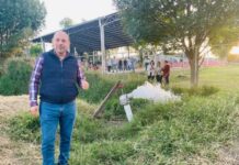 Eric Gaona rehabilita pozo de agua en Cuitzillo Grande