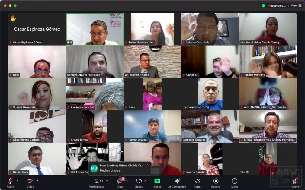 FUNDAMENTAL EL PAPEL DE COLEGIOS Y BARRAS DE ABOGADOS EN EL PROCESO ELECTORAL JUDICIAL DE MICHOACÁN