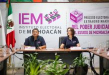 IEM APRUEBA AMPLIACIÓN PRESUPUESTAL PARA LA ELECCIÓN DEL PODER JUDICIAL DE MICHOACÁN