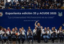 La UMSNH los espera con los brazos abiertos para que continúen su futuro profesional, señala Yarabí Ávila al inaugurar ExpOrienta y ACUDE 2025