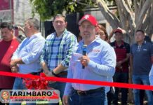 ERIC GAONA INAUGURA LA REHABILITACIÓN DE LA UNIDAD DEPORTIVA DEL FRACC. CAMPESTRE TARÍMBARO