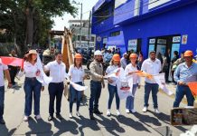 Humberto Jiménez pone en marcha pavimentación en la calle José Trinidad Salgado en Los Reyes
