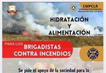 Instalan centro de acopio para brigadistas que combaten los incendios en la región de Los Reyes