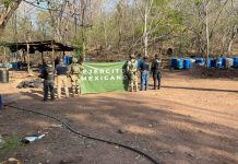 Aseguran laboratorio para la elaboración de metanfetamina en Huetamo: SSP