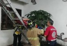 Sucesos Mujer queda herid4 al sufrir caída en la azotea de su domicilio; bomberos voluntarios la auxilian