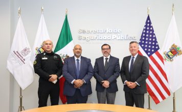 SSP y autoridades de EUA se reúnen para mejorar trabajo antiexplosivos en Michoacán